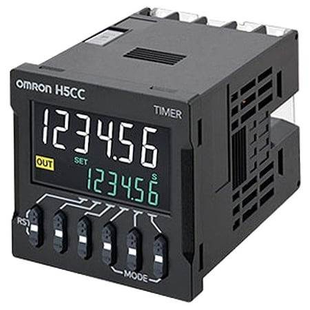 Omron H5CC-A11F Timer, Screw, Trans, 12-48DC, 24AC