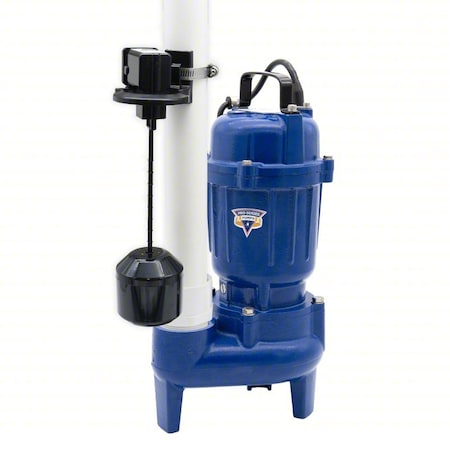 PRO Series Pumps E7055-VS Sewage Ejector Pump, 10 ft, 0.5 hp, 115V AC