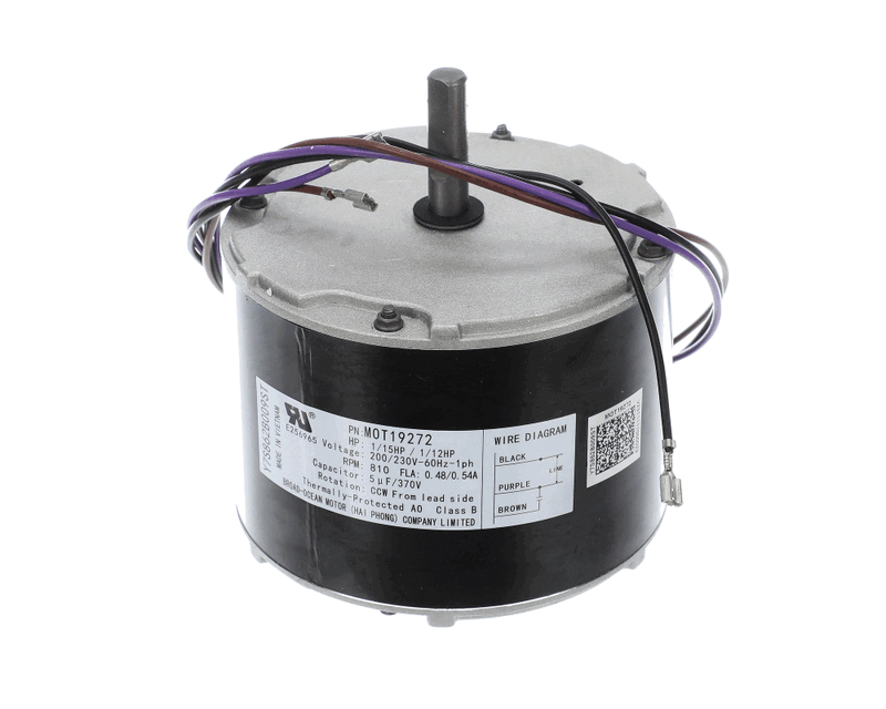 MOT19272 Trane Fan Motor 1/12 Horsepower, 8-Pole