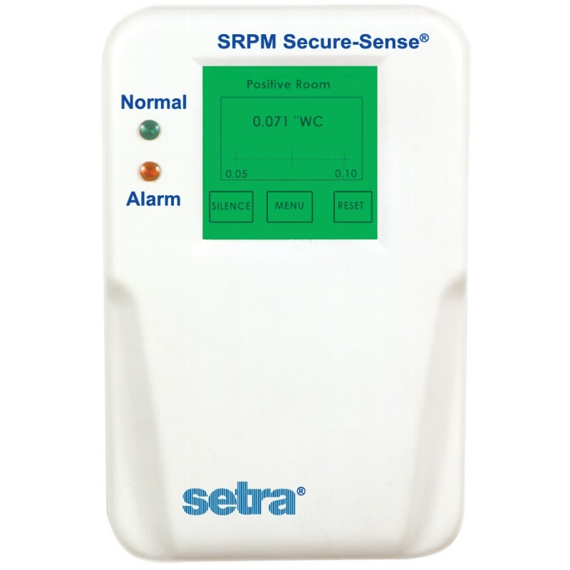 SRPM0R1WBA1E Setra Controls Room Pressure Monitor 24V