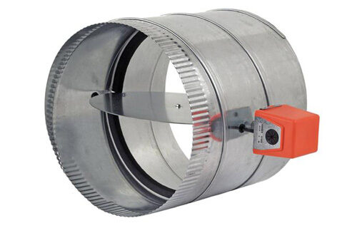 RDS08 Zonefirst Round Damper - Plug-in automatic damper