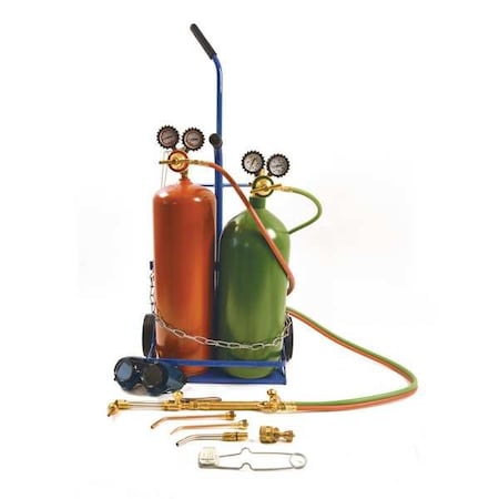 Uniweld KLT550-5TR Oxygen and Acetylene Cylinder, CA552
