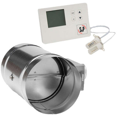 MD4-ES24VK Soler & Palau Motorized damper with controller, 4 inch round