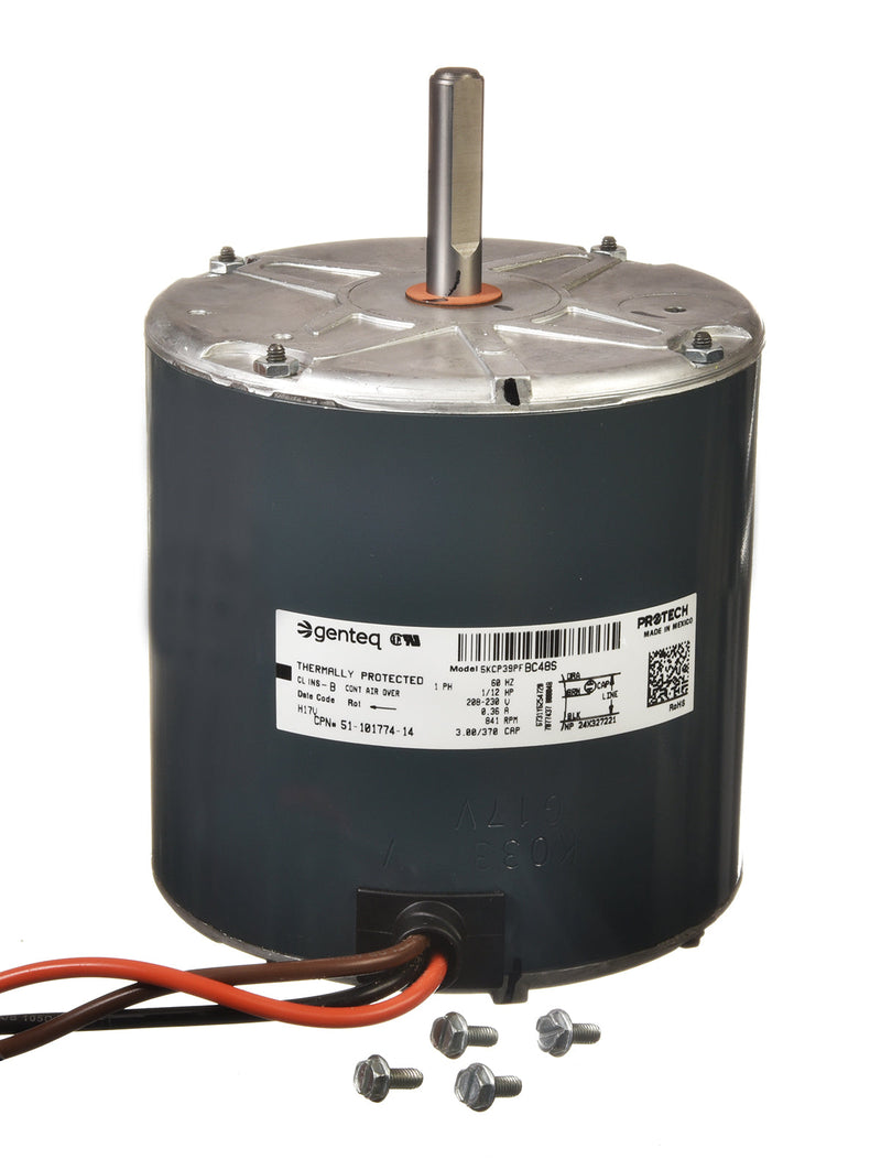 51-101774-14 Rheem Condenser Fan Motor (1/12 hp, 841 rpm)