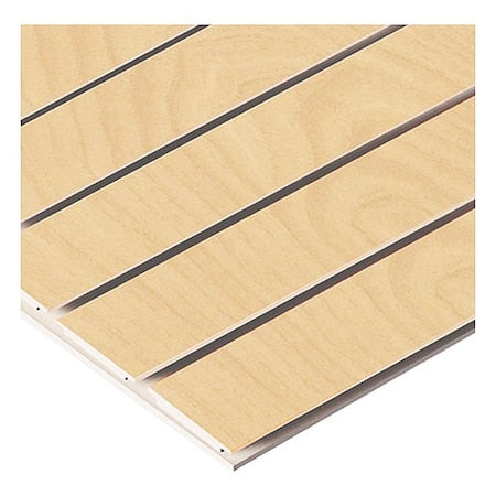 Specialty Store Services 2951M Slatwall Panel, Maple, 4 ft H, 8 ft W