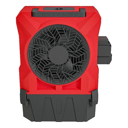 Hessaire DC18 Portable Evaporative Cooler, 900 cfm, 400 sq ft, 2.8 gal, Red
