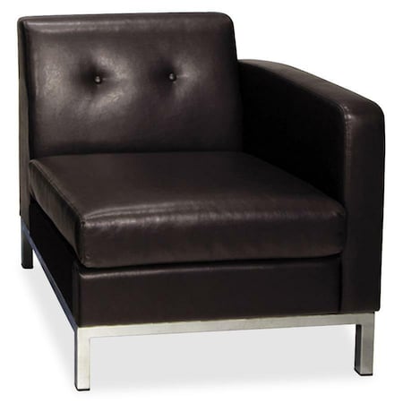 Office Star WST51RF-E34 Collection: Wall Street Arm Chair, Espresso Seat, Espresso Back, 27