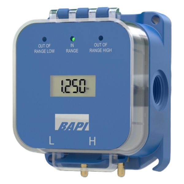 BA/ZPM-LR-NT-D Bapi Differential Pressure Sensor with Display