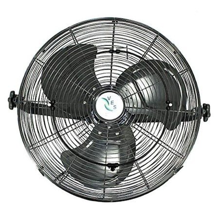 VES-Artex 118291 Mounted Fan, Silver, 18 in Dia