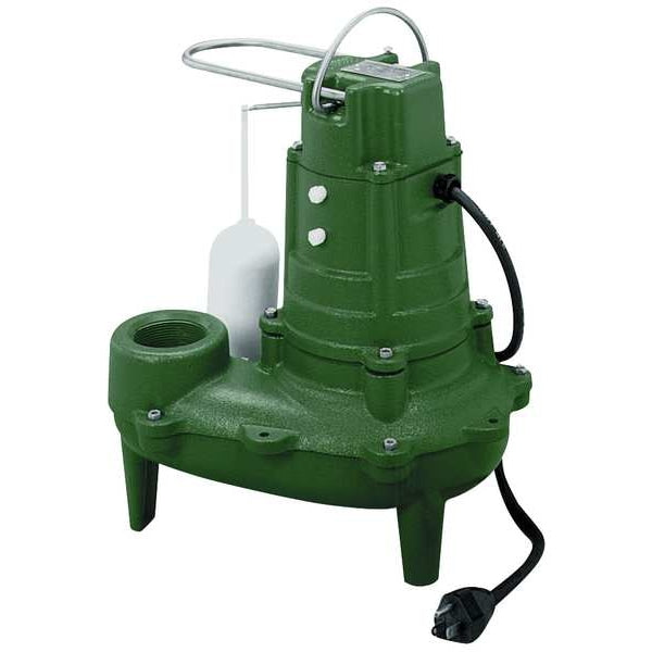 267-0001 Zoeller Sewage Ejector Condensate Pump, 1/2 HP, 115V AC, Vertical Float