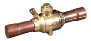 V34500 Sporlan 3/8 inch sweat ball valve with access port