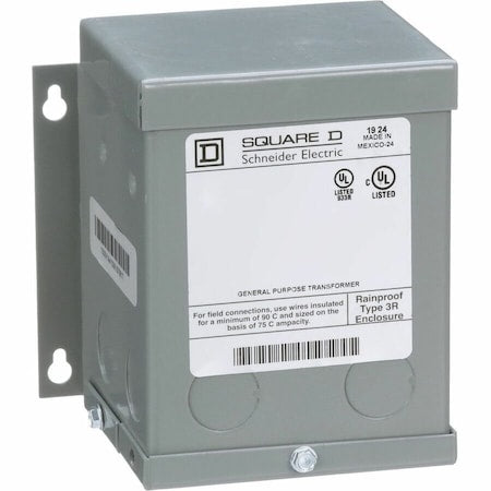Square D 150SV43A Buck Boost Transformer, 150 VA, NEMA 3R, 12/24V AC, 120/240V AC