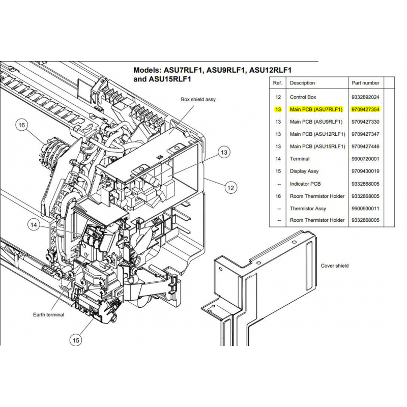 9709427354 Fujitsu Control Board Printed Circuit