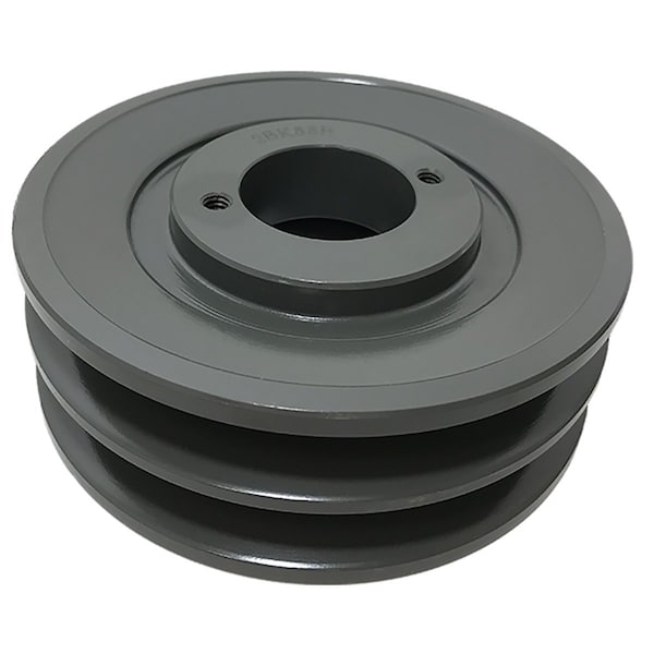 2BK55H Captiveaire Bushed pulley, 2-groove V-belt sheave, 5.25 inch OD