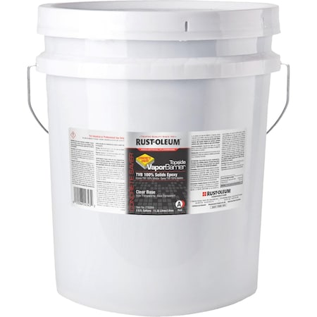 Rust-Oleum 278269 Base Vapor Barrier Primer, Clear, Flat, 3 gal, 80 to 100 sq ft