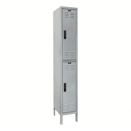 Hallowell UEL1288-2A-PL Locker, 12 in W, 18 in D, 36 in H