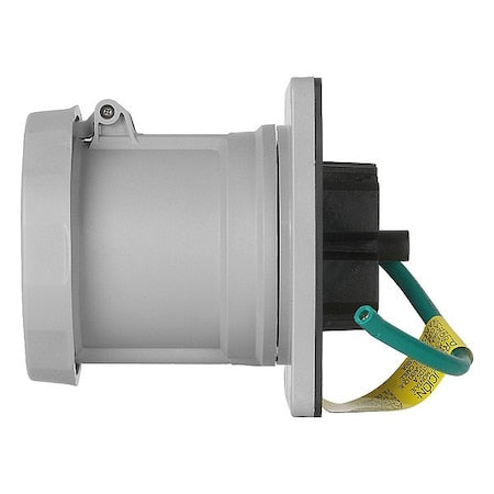 Leviton M5100R9WLEV Pinand Sleeve Receptacle, 100A, Gray, Nylon