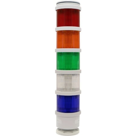 Edwards Signaling 270LEDSR120A Tower Light Module, 120V AC, Red, 70 mm Dia., 3 1/8 in Height, LED, 270BC Series