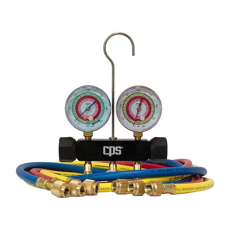 Blackmax MBAP5E Manifold Gauge, Aluminum, 2.5 psi, SAE