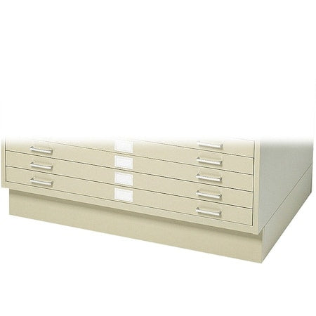 Safco 4995TSR Flat File Cabinet Base, White, Closed