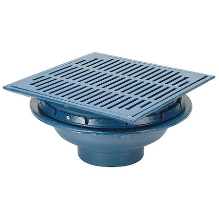 Zurn ZN150-4NL Floor Drain, Gray, 6 5/8 in H, 15 in Dia