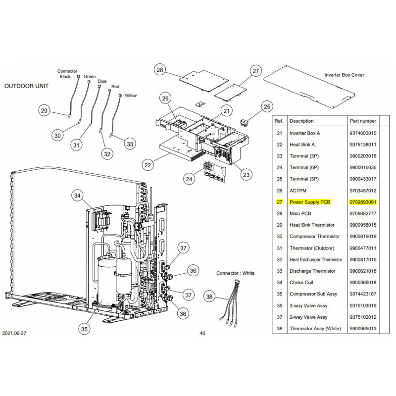 9709893081 Fujitsu Power Filter Printed Circuit Board