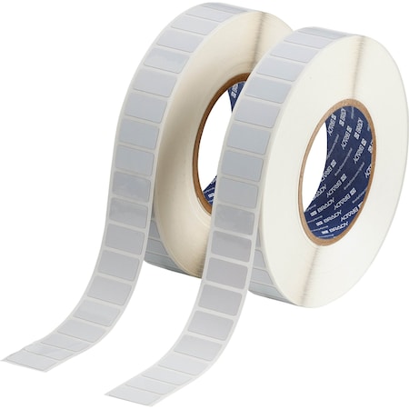 Brady THT-59-797-10 Pre-Cut Label Stock Roll, White, Gloss