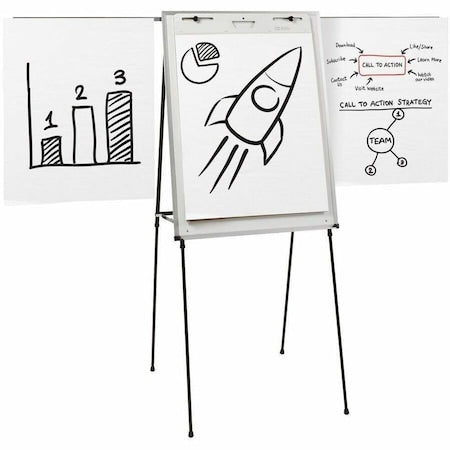 Quartet 81EA Dry Erase Board, Melamine, 29 in, 40 in, Plastic Frame, White, Gloss