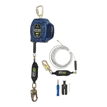 Falltech 721730LEKIT FT-R+(TM) Self-Retracting Lifeline, Swivel Snap Hook, Steel, 1 Leg(s), 420 lb Weight Capacity