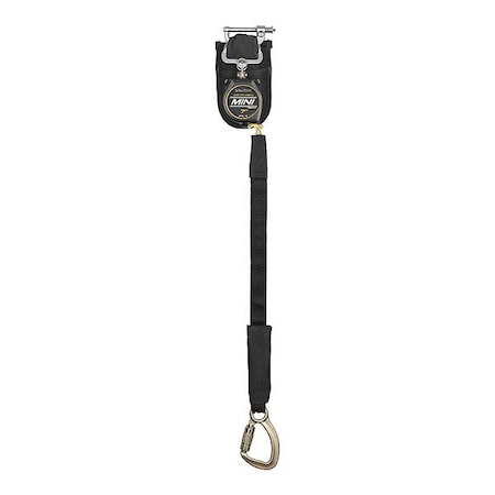 Falltech 72907SP8 Mini Pro Self-Retracting Lifeline, Carabiner, Steel, 1 Leg(s), 420 lb Weight Capacity