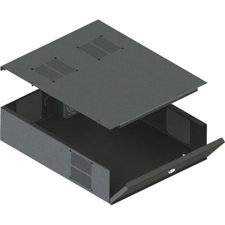 Video Mount Products DVR-LB3 VMP Low Profile DVR / Storage Lockbox - 3U Rack Height x 19