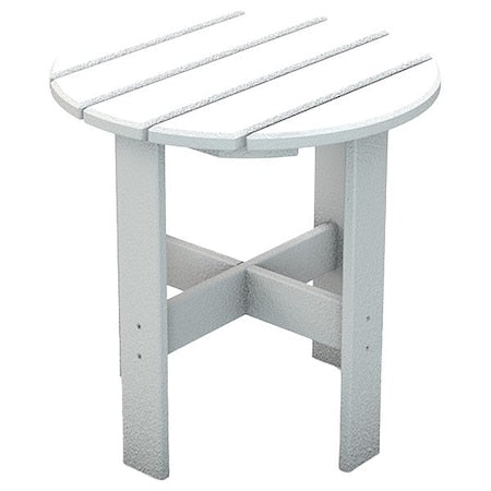 Ultrasite PB ADTRASTWHI Patio Table, 18 in Dia, White
