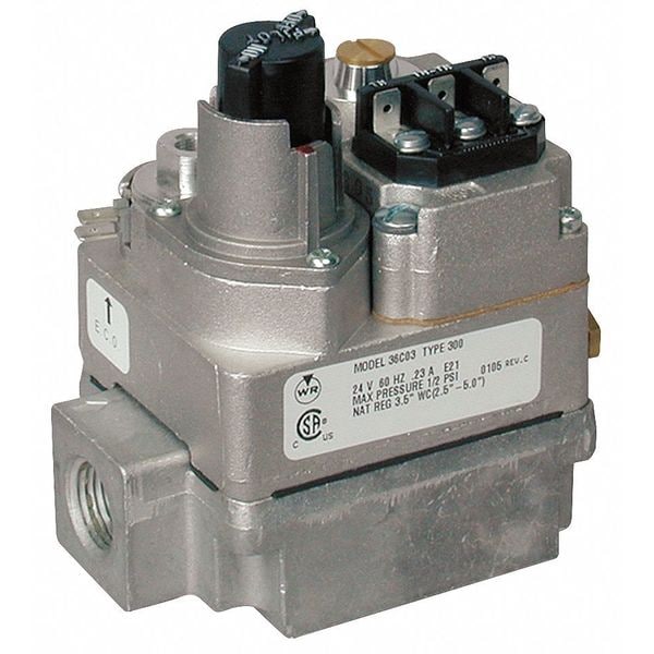 36C03-300 White-Rodgers Gas Valve for Natural Gas and Propane, Standing Pilot