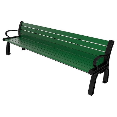 Ultrasite PB 8GREBFHER Heritage Outdoor Bench, 96 in L, Green