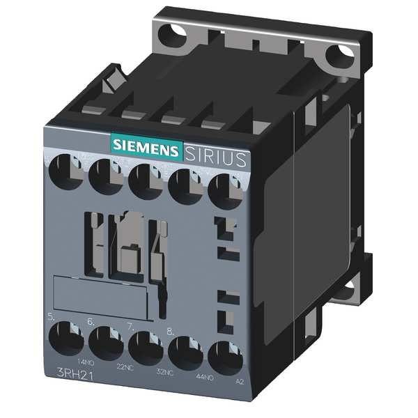 3RH2122-1AK60 Siemens IEC Control Relay, 2NO/2NC, 120VAC, 10A