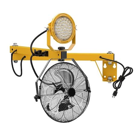Ideal Warehouse Innovations 60-1053 Dock Light with Arm and Fan