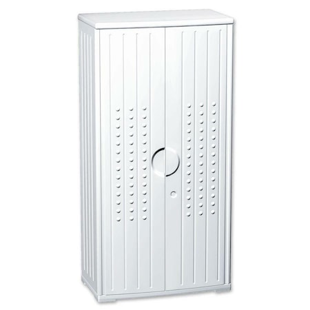 Iceberg 92553 Rough n Ready Storage Cabinet, Platinum Granite, HDPE, 4 Shelves, 33 in W x 22 in D x 66 in H