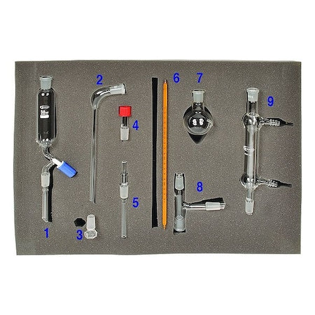 United Scientific ORGKIT-09 Lab Glassware Set, Glass