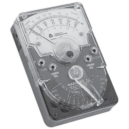 Triplett 3018 Analog Multimeter, 1,200 V, 20 megaohm