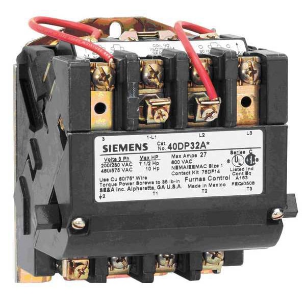 40FP32AA Siemens 3-Poles NEMA Size 2 non-reversing magnetic contactor