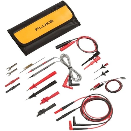 Fluke TLK287 Test Lead Kit, 1000V, 10A, PP, 47/8 ft