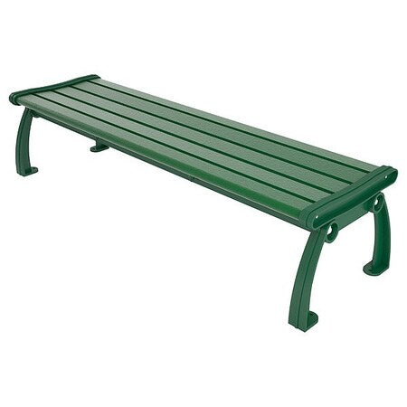 Ultrasite PB 6GREGFHERBAC Outdoor Bench, 72 in L, Green
