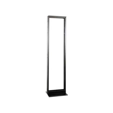 Hubbell Premise Wiring HPW48RR19 Equipment Rack, 19 in W, 48 in Rack H, Black