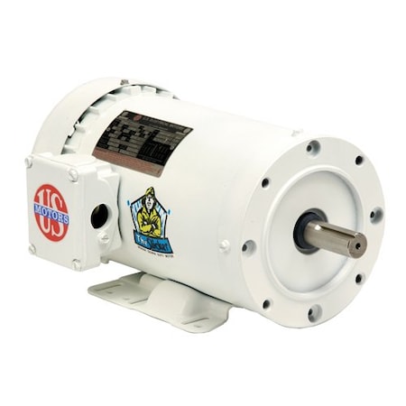 U.S. Motors WD12C1JCR WashdownMotor, 1/2 hp, 115/208-230V AC