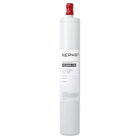 Nephros 70-30000-C60 Quick-Connect Filter, 1.5 gpm, 3 in Dia