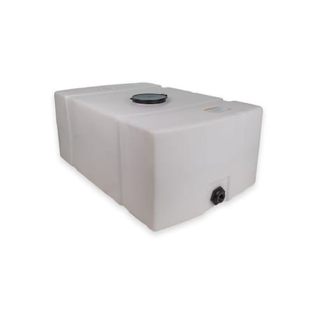 Norwesco 43841-DS Utility Tank, 17 in, White, Rectangular