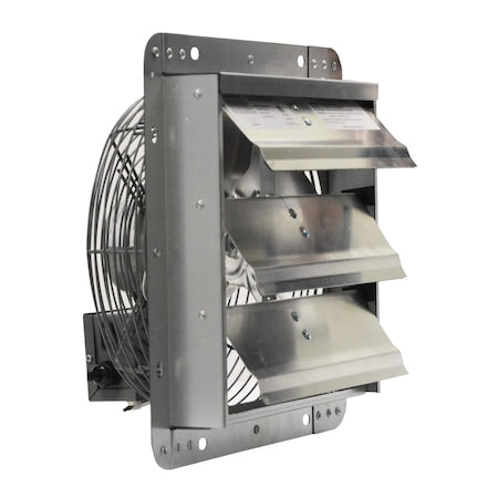 Canarm GSF3-12A Shutter Fan, 12In Bld Dia, Galvalume, 120
