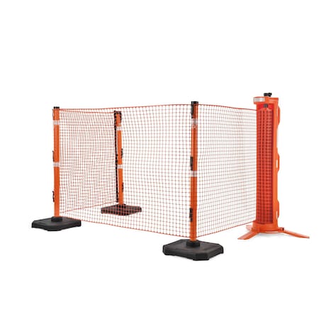 Ideal Warehouse Innovations 70-7000 Outdoor Portable Barrier System, Orng