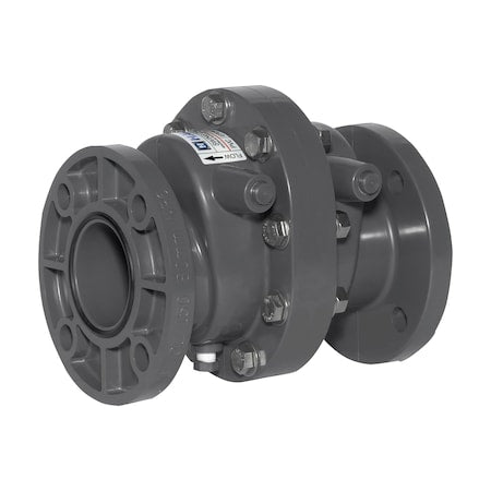 Hayward Flow Control SW1400E Check Valve, SW Series, Swing, 4 in, Flanged, PVC, Inline