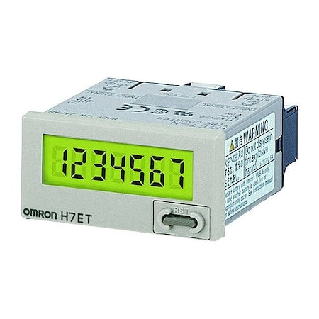 Omron H7ET-NFV Electronic Counter, Light Gray, Plastic